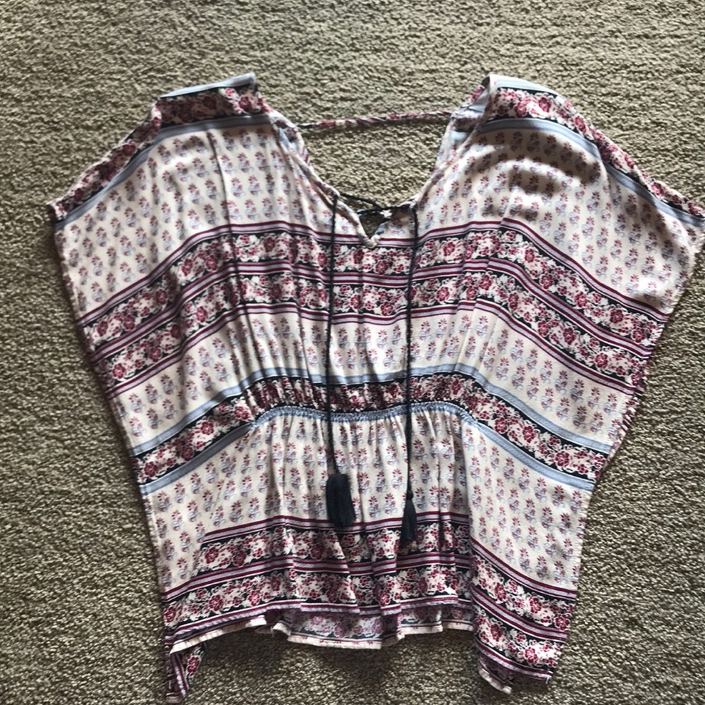 Pinched waist blouse